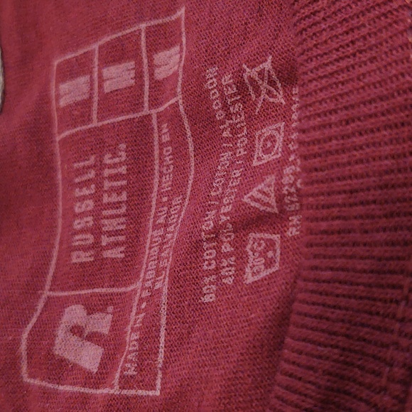 *FINAL SALE* NWT Men's Russell Athletic Maroon Tee Size M - Picture 6 of 7